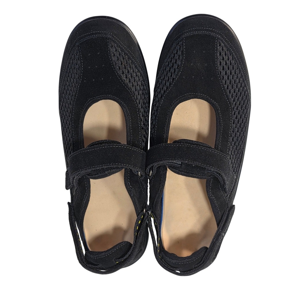 Orthofeet Sanibel Womens 10 B Med Black Mary Jane Orthopedic Walking Shoes 893